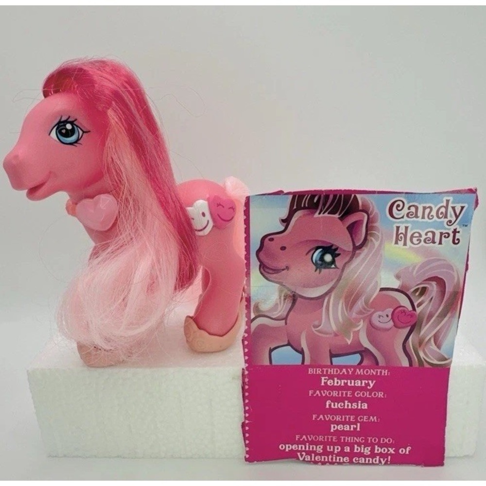My Little Pony G3 Candy Heart 2006 Valentine Pony Complete w Card Hasbro MLP